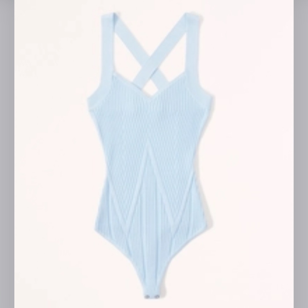 Abercrombie 	
Sweetheart Cross-Back Bodysuit